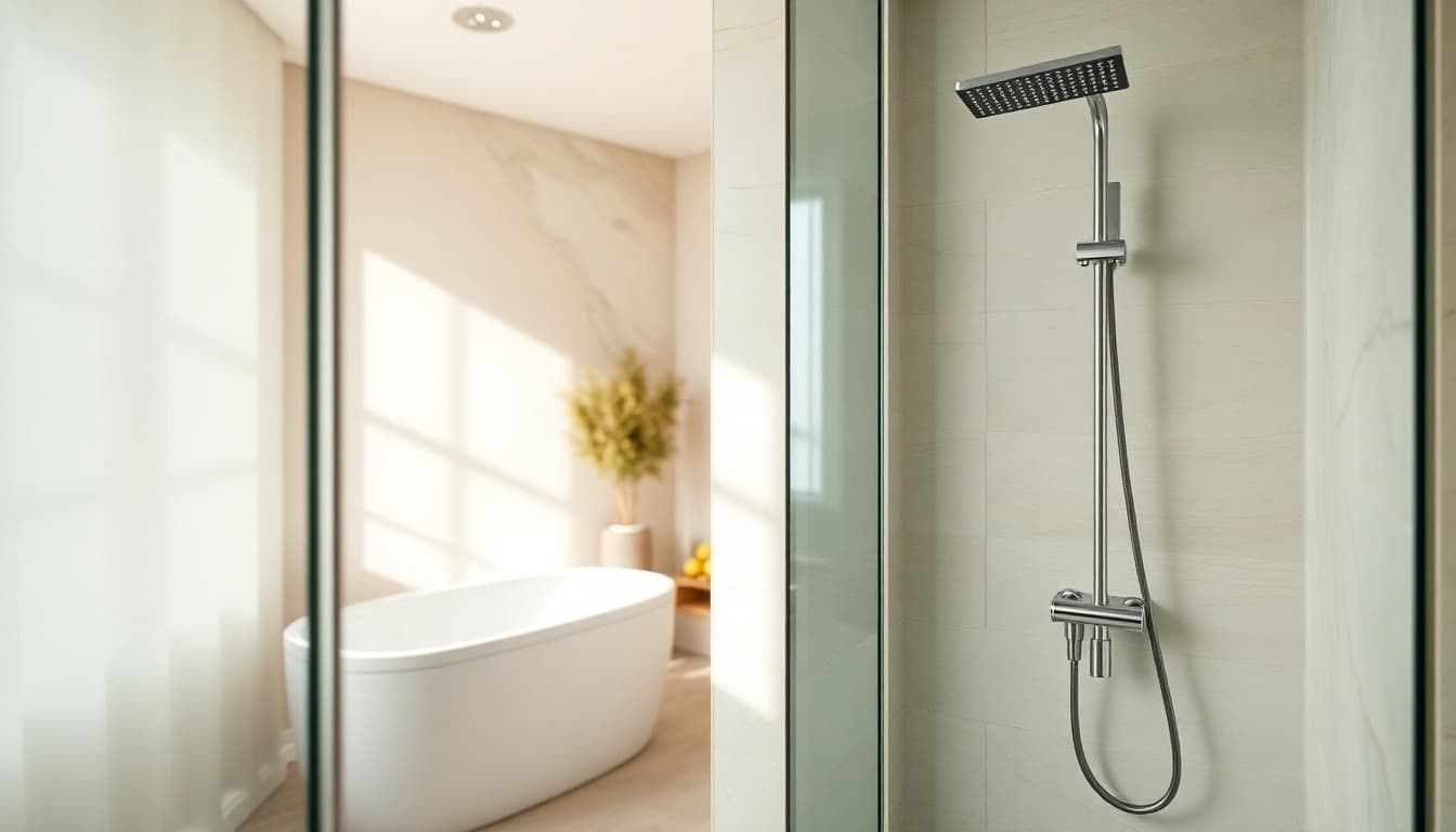 Experience elegant showers Australia with this stylish and modern bathroom design.