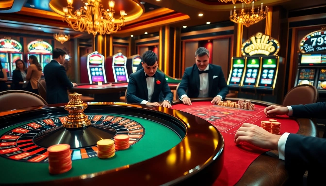 Engage with the thrilling atmosphere of 789BET.COM at a luxurious casino table game.