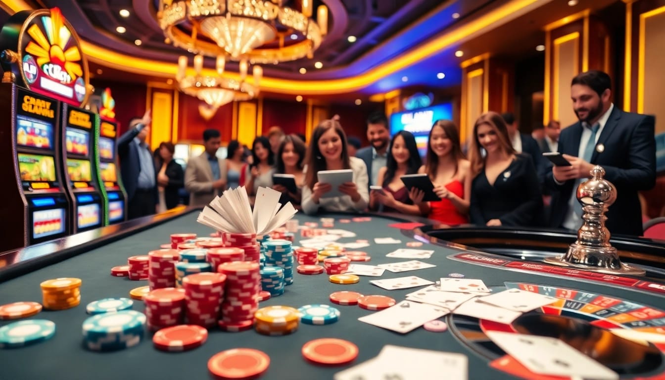 Engage in a thrilling casino experience at fly88.deal with vibrant games, exciting poker tables, and dazzling slot machines.