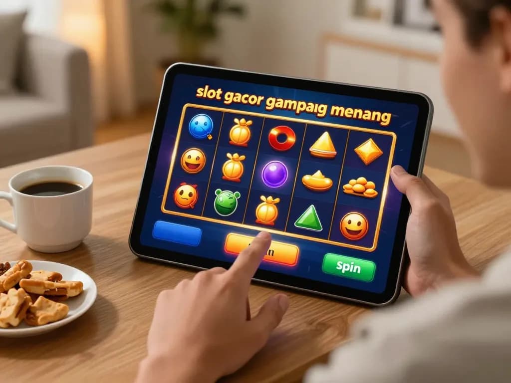 Experience slot gacor gampang menang while enjoying an engaging online gaming session at home
