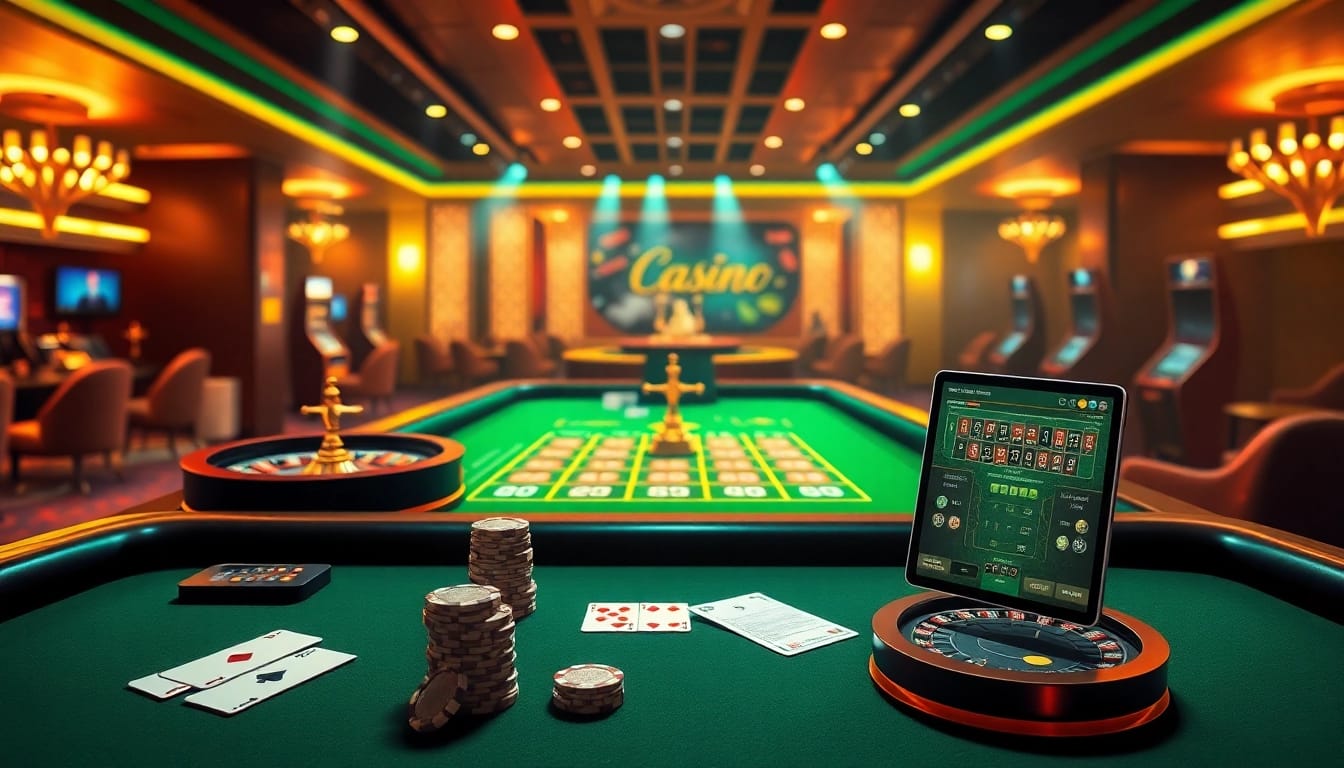 Vivez l'excitation du casino en ligne argent réel avec des visuels vibrants de poker et de roulette.