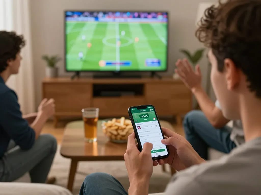 Cakhia app allows users to place bets while watching football matches at home with friends.