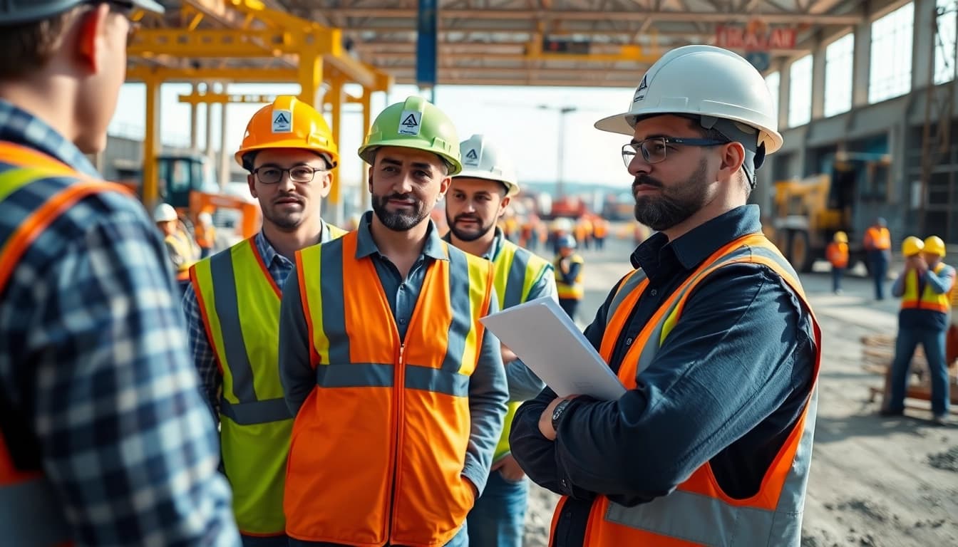 Workers participating in construction safety classes highlight the importance of safety in construction.
