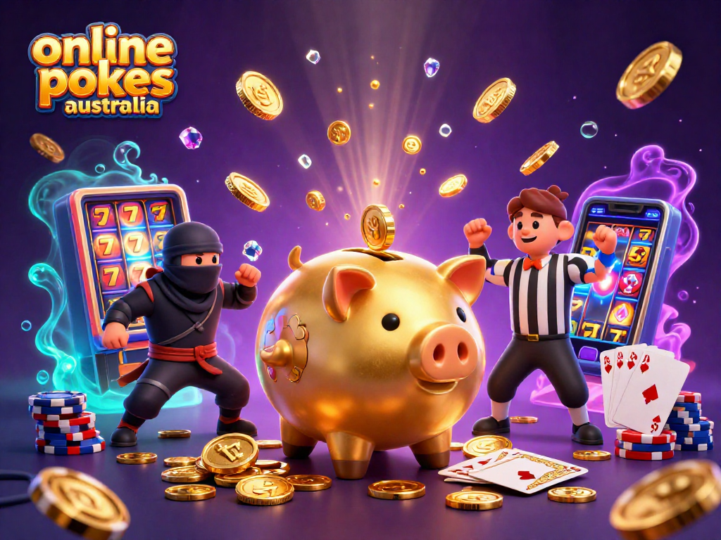 Engage with online pokies Australia through vibrant scenes of fun and dynamic gameplay.