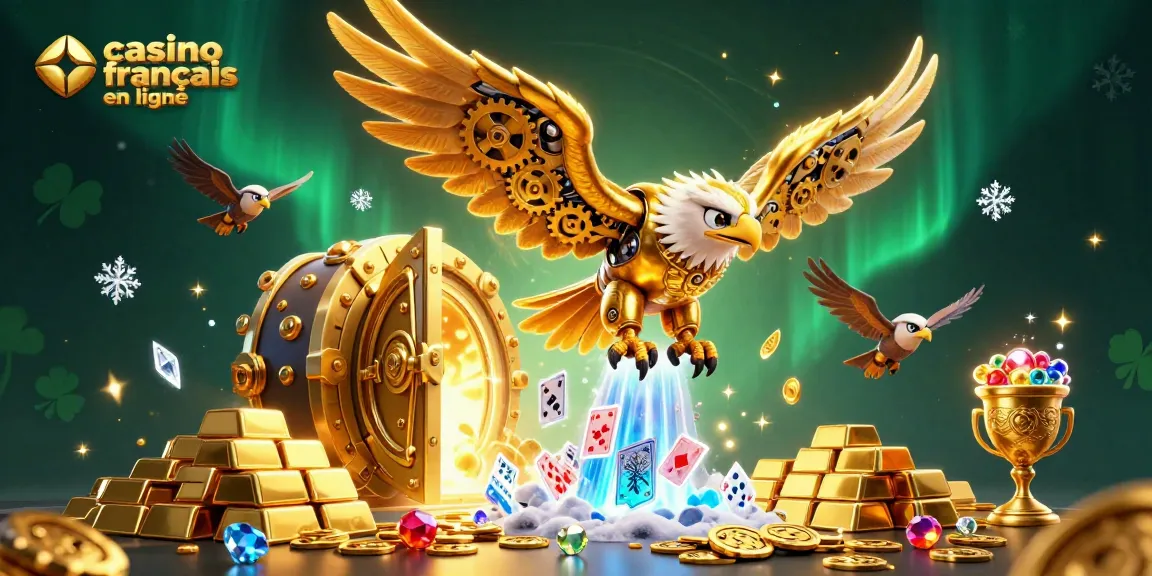 Plongez dans l'univers éblouissant des casinos français en ligne avec cette illustration dynamique.