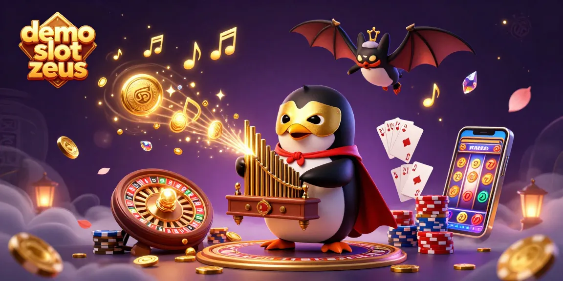 Experience demo slot zeus with this vibrant 3D illustration of exciting casino elements.