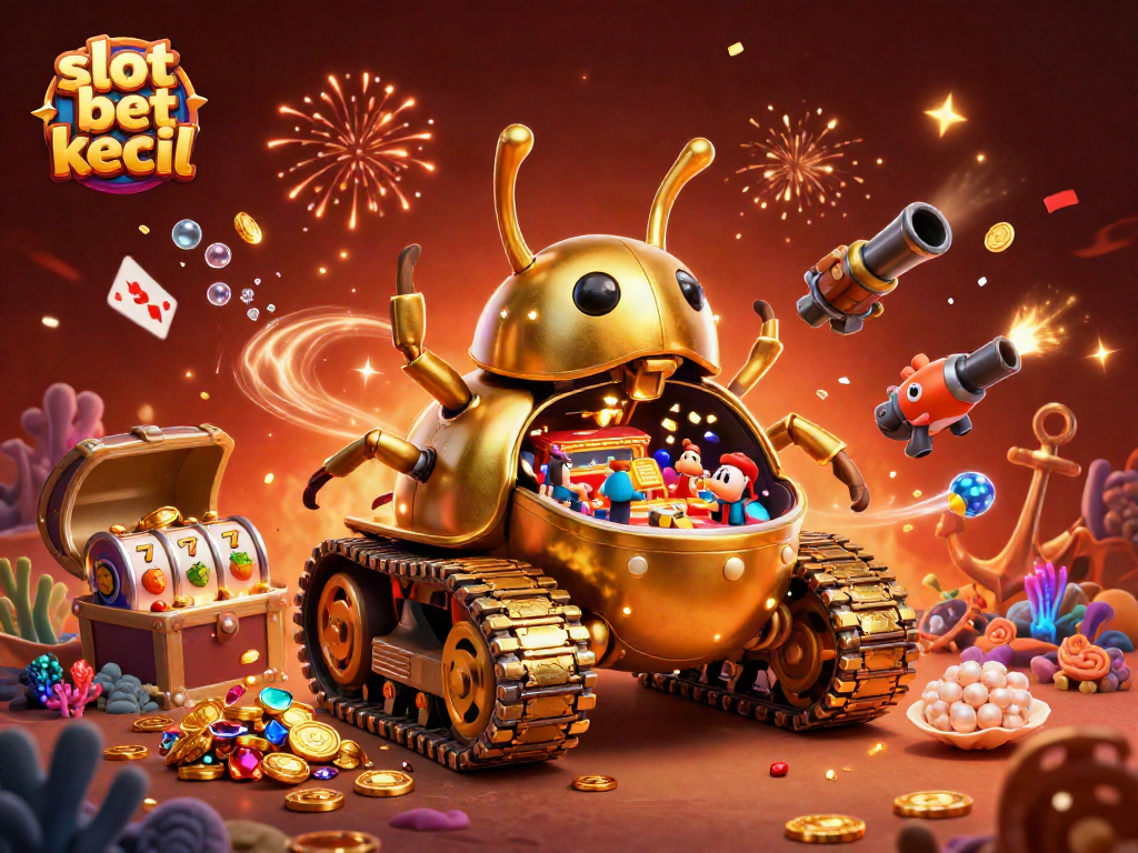 Engage with the exhilarating slot bet kecil scene filled with vibrant symbols and animated golden elements.