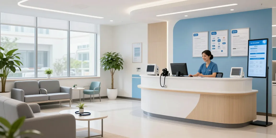 Catastrophic health insurance consultation in a modern health clinic with compassionate healthcare providers.