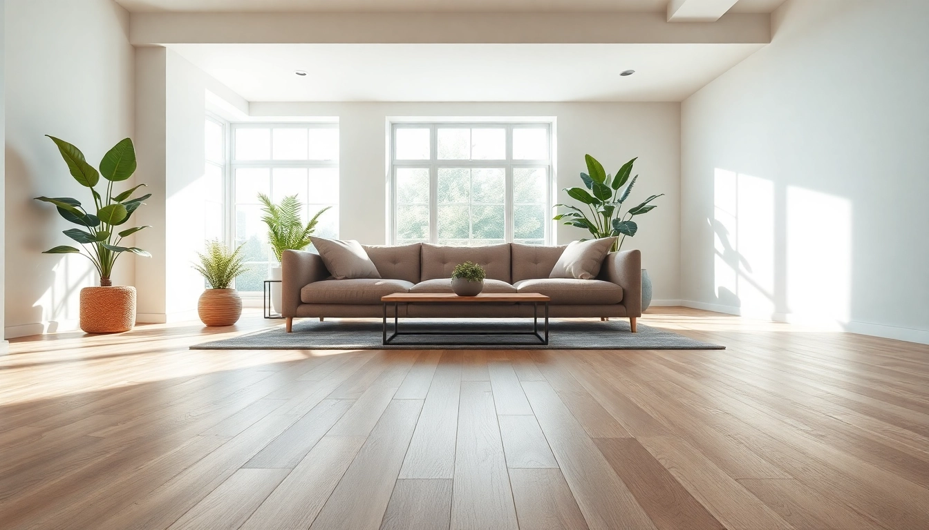 Lvp flooring enhancing a modern living room with elegant design elements.