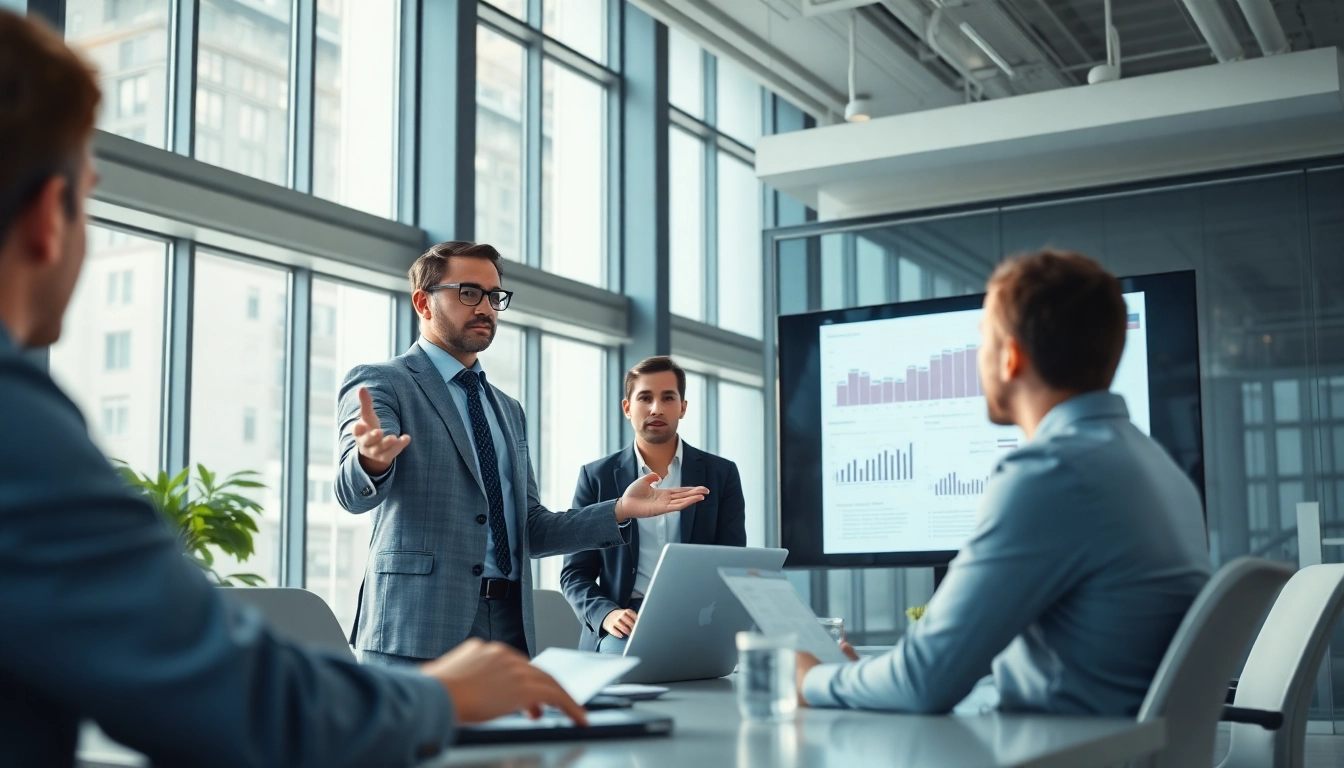 Erleben Sie SEO Consulting mit Experten in einer modernen Büroumgebung.