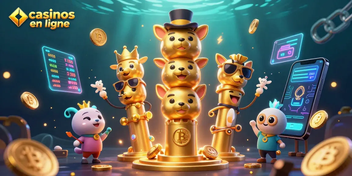 Jouer dans les casinos en ligne avec ce totem doré et des éléments numériques dynamiques.