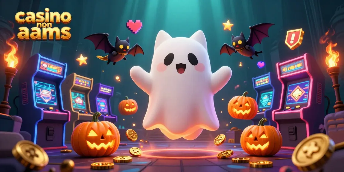 Esplora le avventure del casino non AAMS con un fantasma felino e un pipistrello, immersi in un'atmosfera ludica unica.