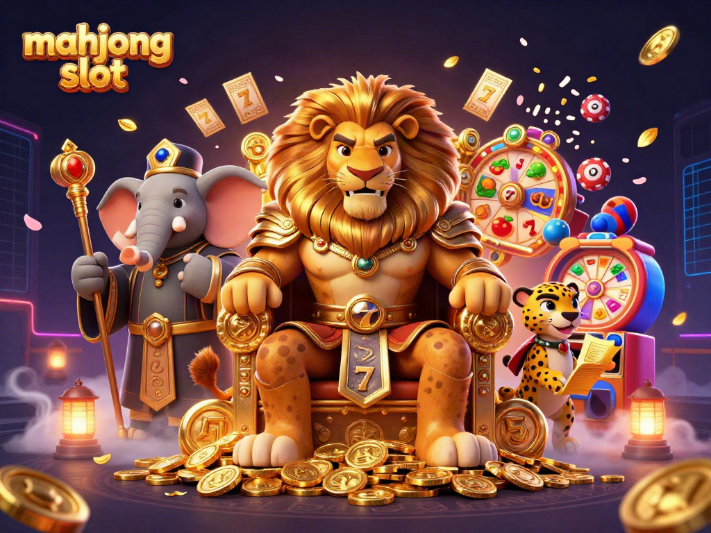 Engage with the mahjong slot experience through a vibrant casino illustration showcasing dynamic reel action.