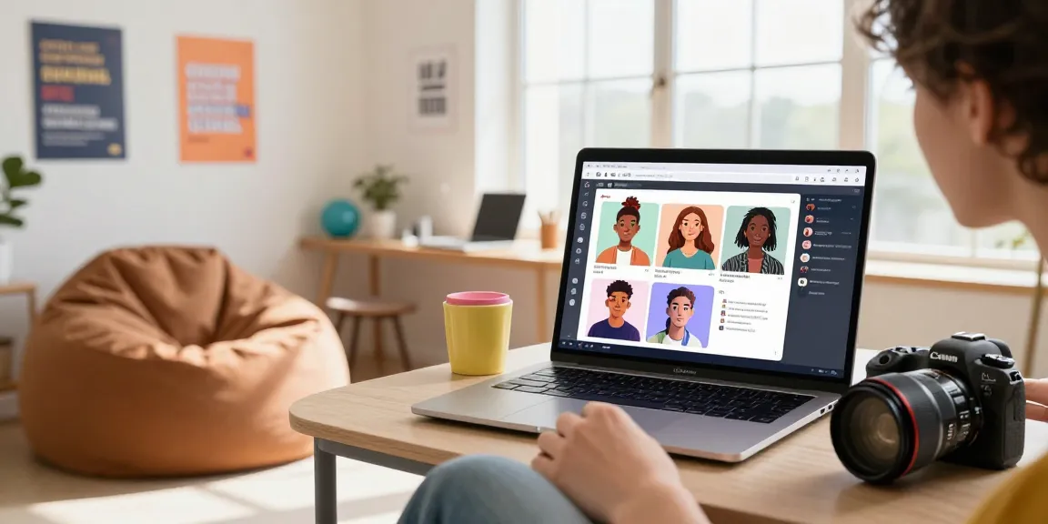 Engaging with crush on ai interactive application in a modern workspace.