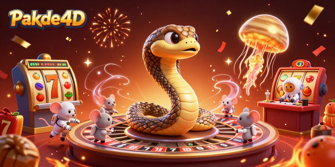 Experience exciting gaming with Pakde4D as astronaut mice bet on a cosmic roulette wheel.