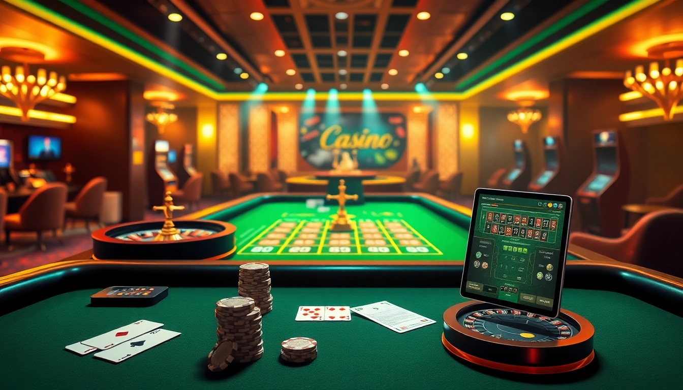 Vivez l'excitation du casino en ligne argent réel avec des visuels vibrants de poker et de roulette.