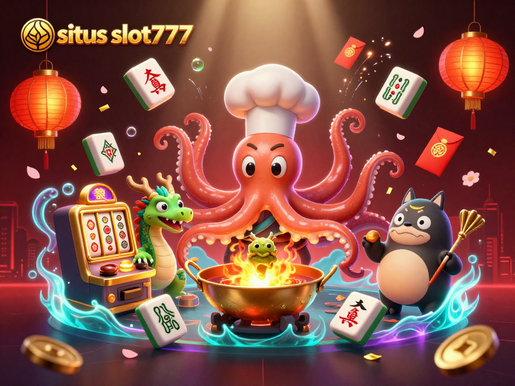 Situs slot777 engaging in dynamic gameplay illustrated with vibrant characters and casino-themed elements.