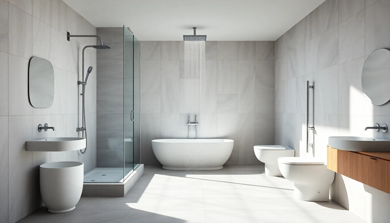Enhance your shower uk experience with a modern bathroom design featuring sleek fixtures.