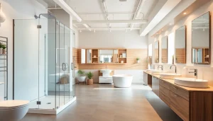 Erforschen Sie die hochwertigen Produkte von sonni sanitär GmbH in einem modernen Badezimmer-Showroom.