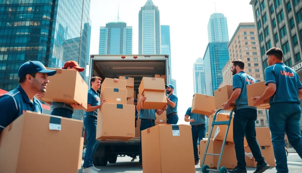 Best Toronto Movers showcasing teamwork and professionalism during a busy urban relocation.