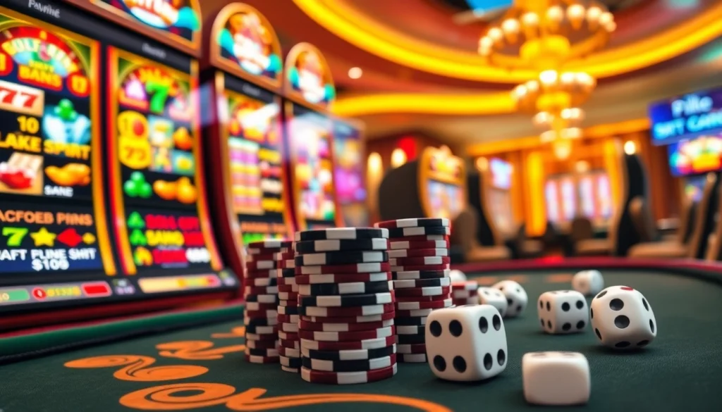 Rasakan sensasi bermain di DEWANAGA89 dengan mesin slot yang penuh warna dan chip poker.