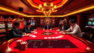 Experience the thrill at trang chủ 789bet with professional poker players in a luxurious casino setting.