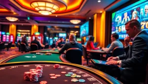 Engaging players at Canadian casinos online showcasing thrilling gaming atmosphere.