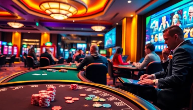 Engaging players at Canadian casinos online showcasing thrilling gaming atmosphere.