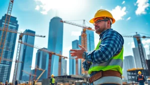 Manhattan Commercial General Contractor coordinating a dynamic construction site in Manhattan.