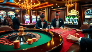 Engage with the thrilling atmosphere of 789BET.COM at a luxurious casino table game.