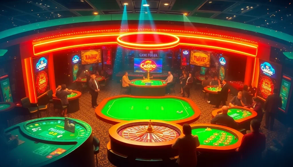 Jogadores desfrutando de uma experiência emocionante em cassino online nas mesas de jogo.