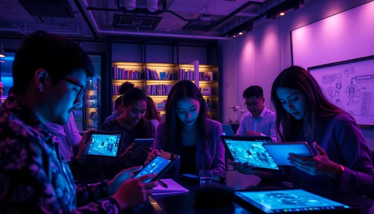 Engaging with NSFW AI technology in a modern workspace setting, showcasing innovative digital interactions.