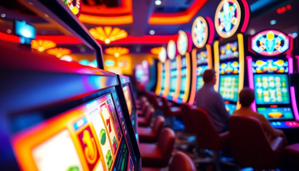 Menangkan slot depo 1k dengan mesin slot berwarna cerah dan pemain yang bersemangat.