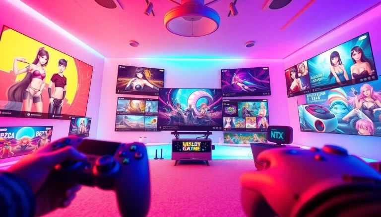 Explore exciting free porn games in a vibrant digital gaming environment showcasing playful graphics.