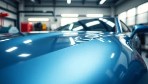 PPF Chattanooga demonstrated on a gleaming vehicle in a modern setting.