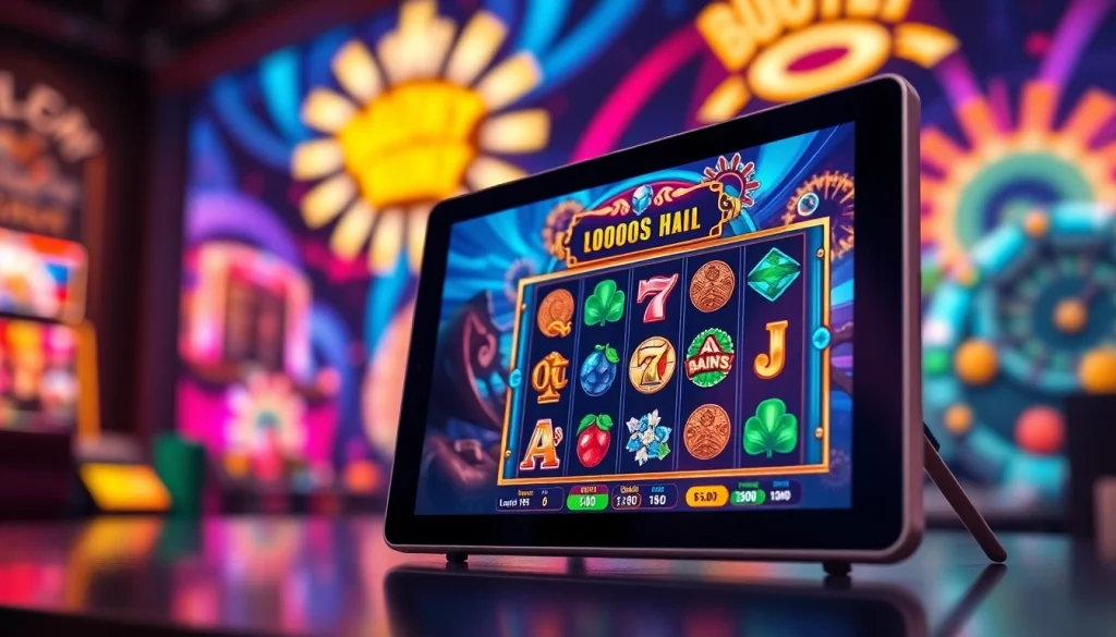 Menggambarkan slot deposit 1k dalam antarmuka permainan slot online yang menarik dan interaktif.