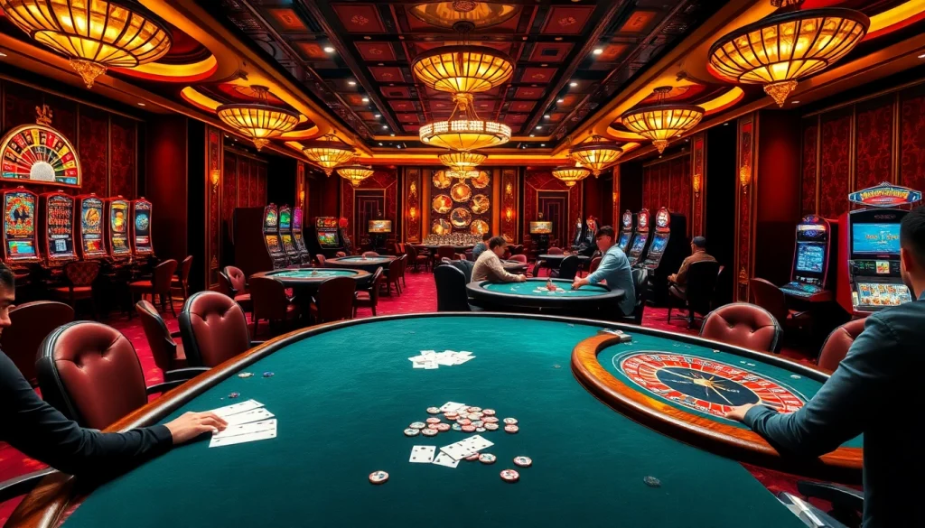 Participez à une expérience de jeu passionnante dans un casino en ligne argent réel avec des tables vibrantes et des machines à sous.