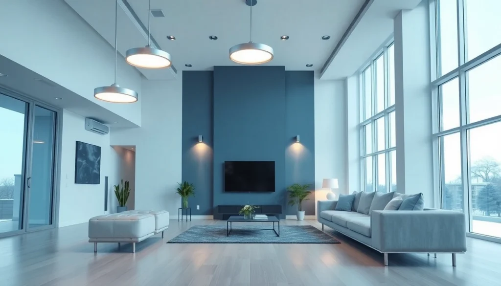 Sleek Illumination enhancing a modern interior design with dynamic LED fixtures.