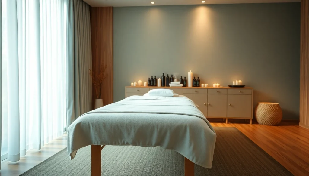 편안한 색상과 에센셜 오일로 디자인된 수원마사지 치료실