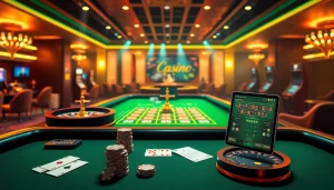 Vivez l'excitation du casino en ligne argent réel avec des visuels vibrants de poker et de roulette.