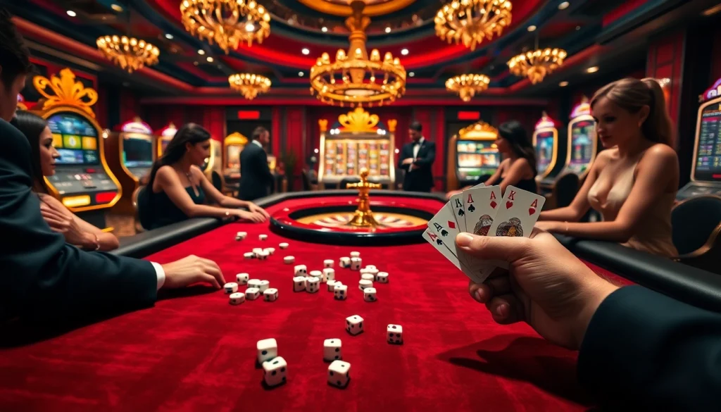 Vivez l'excitation du casino en ligne argent réel avec des éléments de jeu luxueux et une atmosphère vibrante.