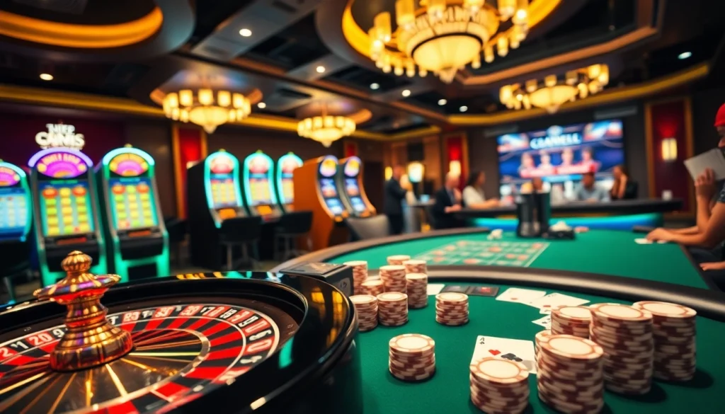 Vivez le frisson du casino en ligne argent réel avec des machines à sous vibrantes et une table de poker élégante.