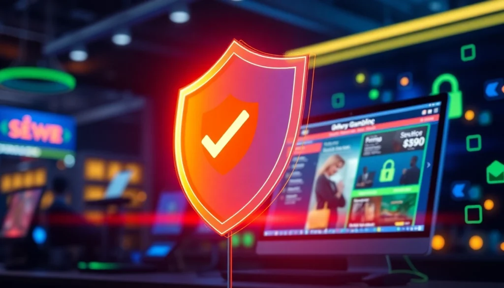 Secure gambling interface symbolizing 슈어맨3's commitment to safety and trust.