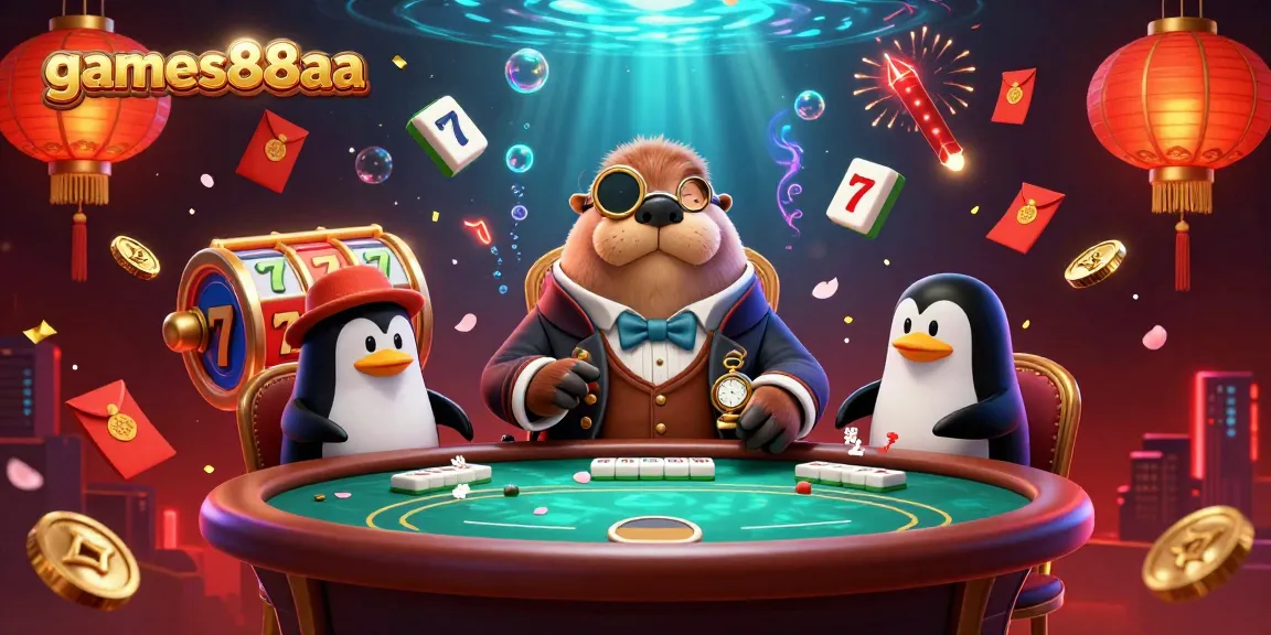 Experience thrilling gaming action at games88aa with a vibrant underwater casino scene full of excitement.