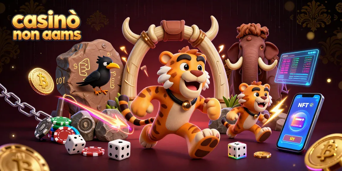 Gioca ai casinò non AAMS con avvincenti avventure e ricchi premi in un'illustrazione 3D vibrante.