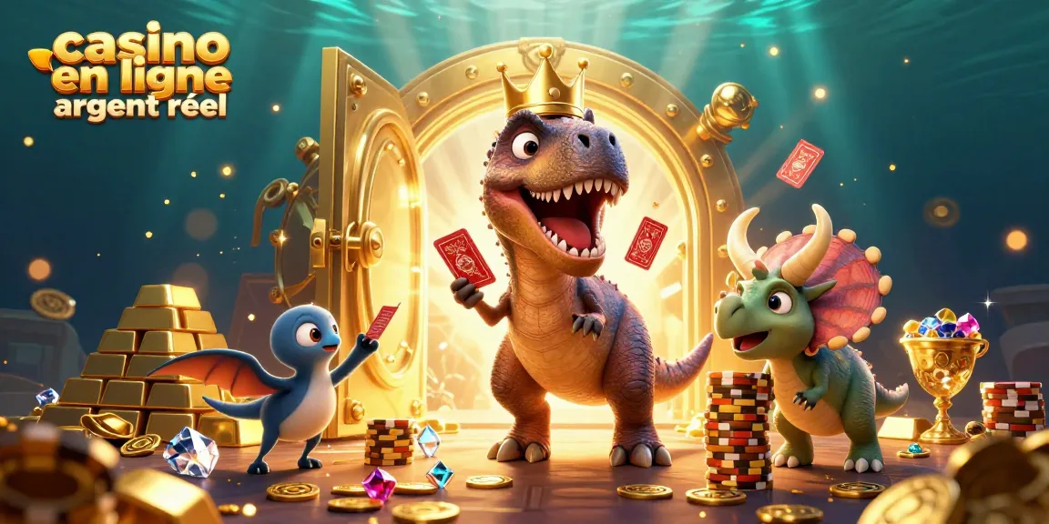 Découvrez l'univers captivant du casino en ligne argent réel avec des personnages ludiques et des trésors scintillants.