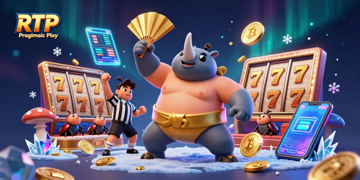 Engage with RTP Pragmatic Play slots through an electrifying 3D illustration of a beetle sumo champ!