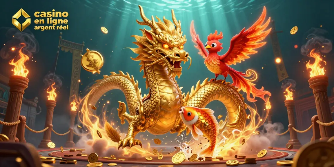 Jouez aux jeux de casino en ligne argent réel et découvrez une aventure immersive avec des dragons et des pièces d'or.