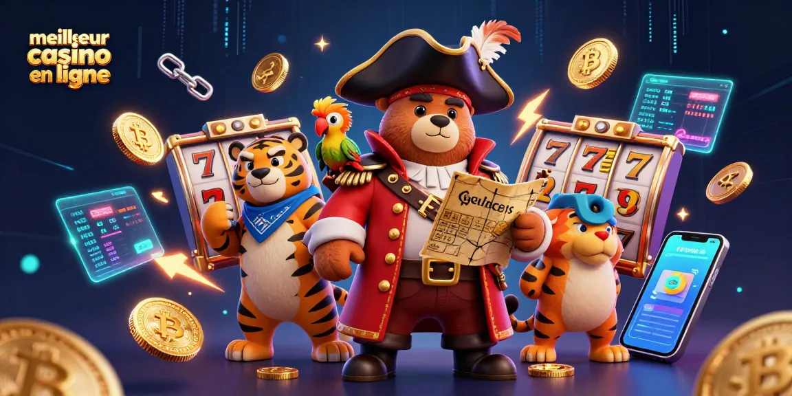 Meilleur casino en ligne : jouez avec des jackpots et des gains rapides sur cette illustration dynamique.