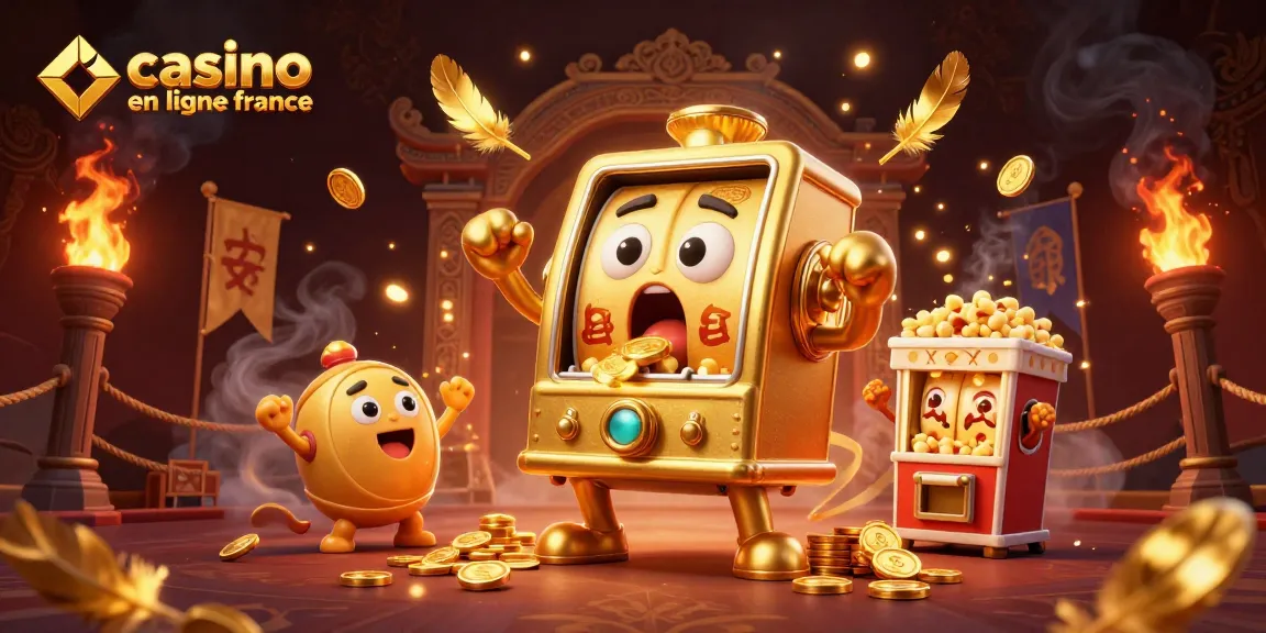 Les machines à sous incarnant le succès dans un casino en ligne France festif.